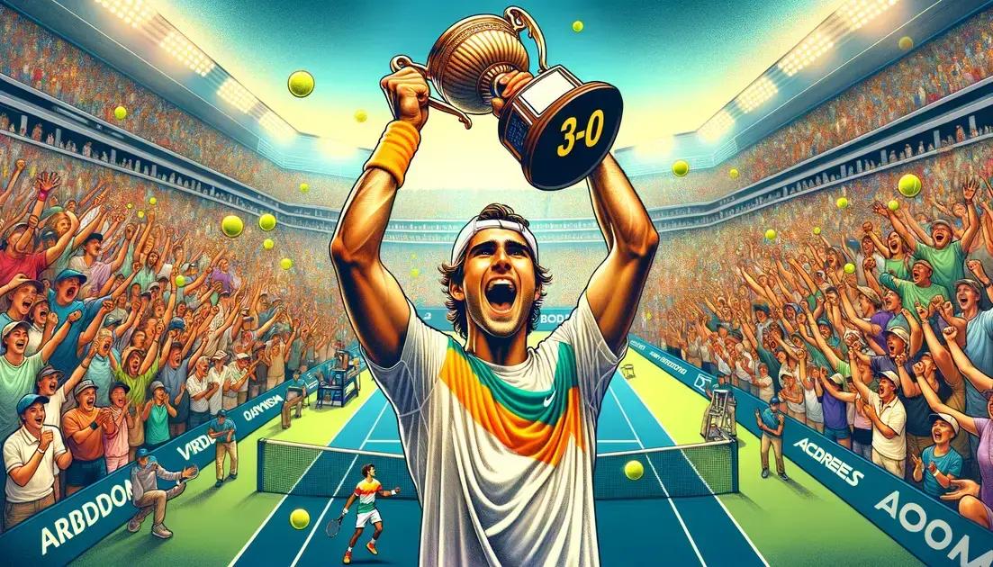 Desempenho de Sinner na Partida